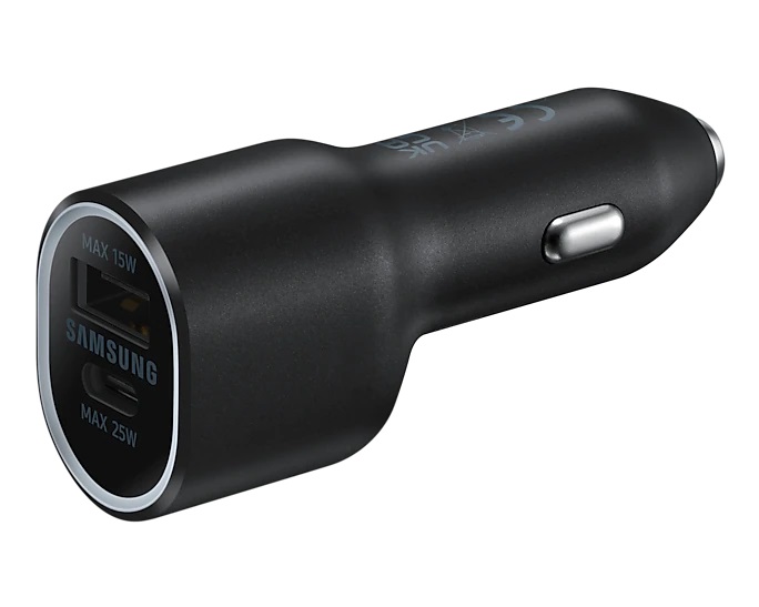 Autopunjač Samsung L4020 Duo 25W i 15W Fast Charge USB-C i USB A crni i bez kabela EP-L4020NBEGEU