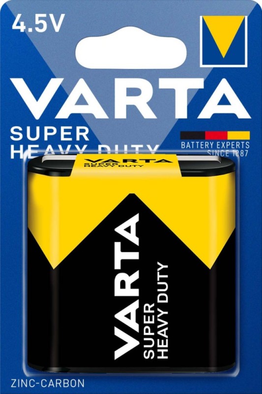 Baterije Varta Super Heavy Duty 3R12, 4,5V 1/1