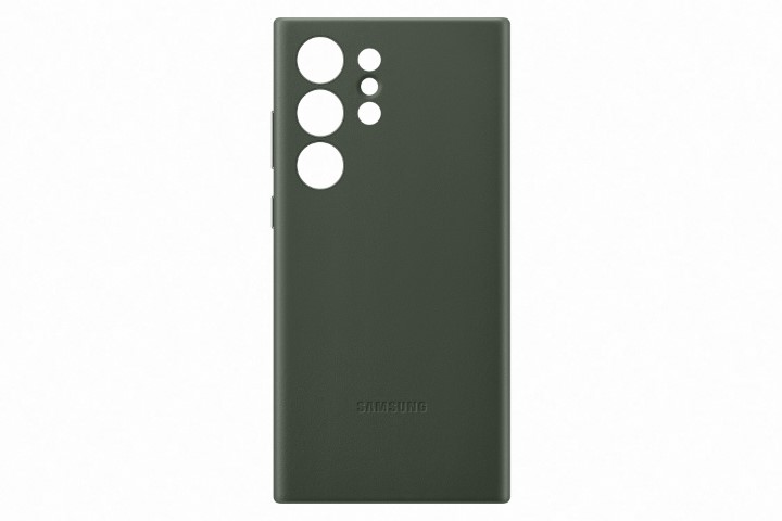 Kožna maska za Samsung Galaxy S23 Ultra zelena EF-VS918LGEGWW