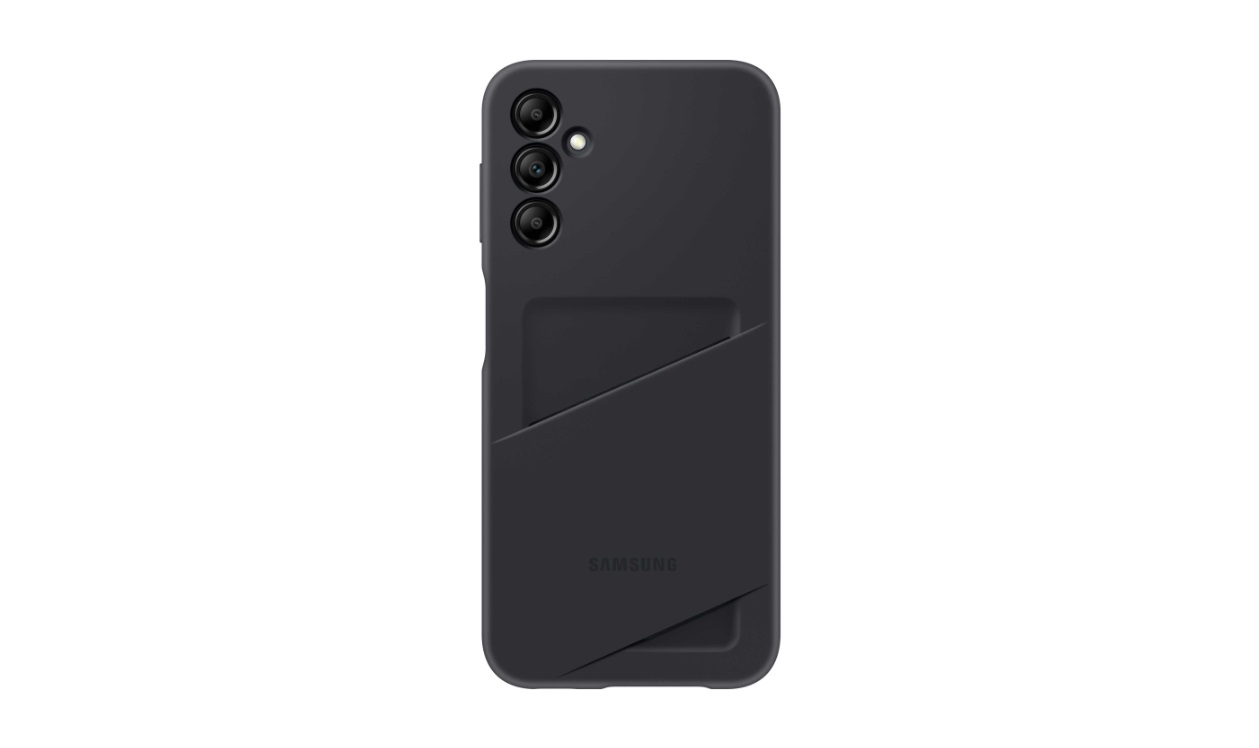 Zaštitna maska za Samsung Galaxy A14 s utorom za kartice crna EF-OA146TBEGWW