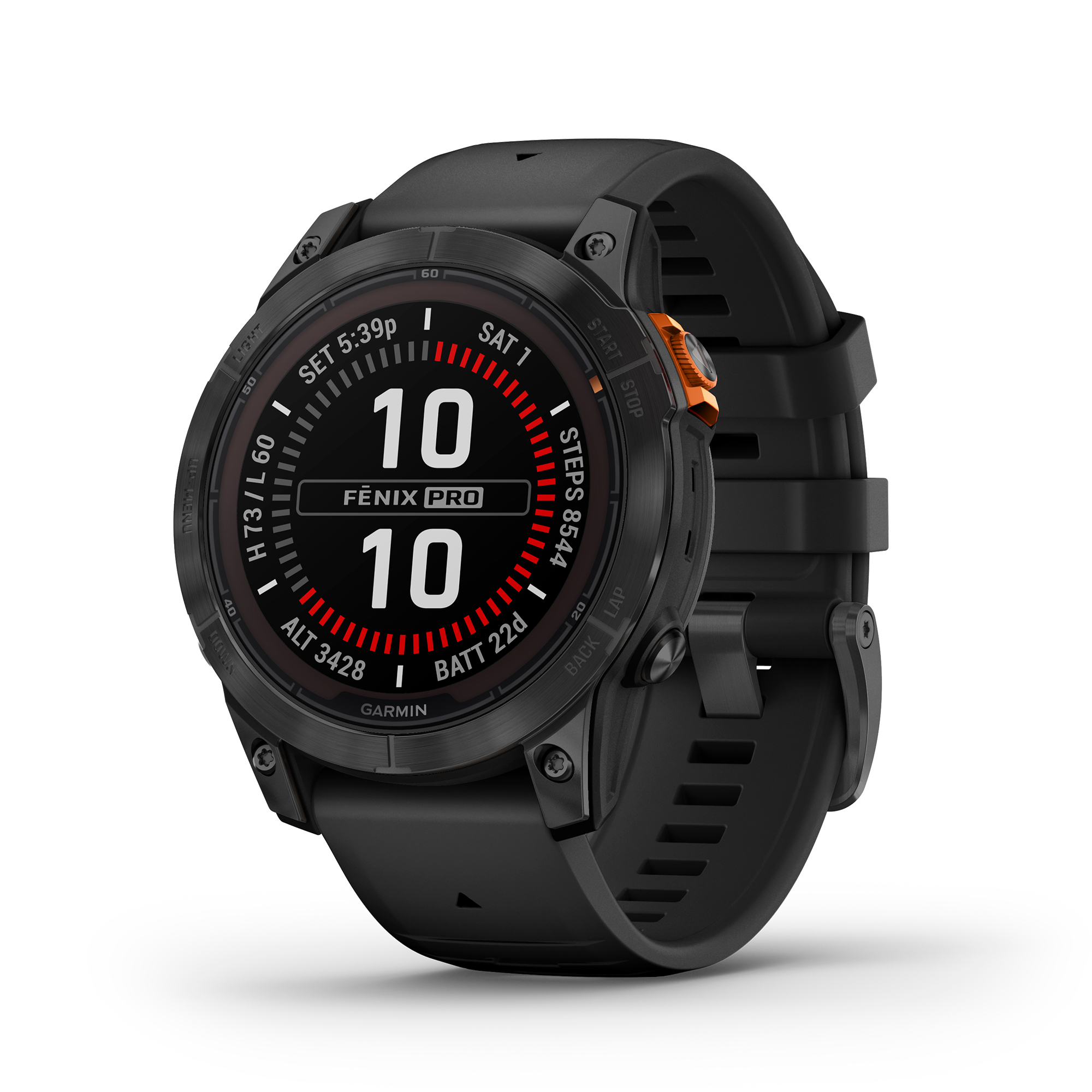 Pametni Outdoor sat Garmin Fenix 7 PRO SOLAR Slate Gray SS crni remen