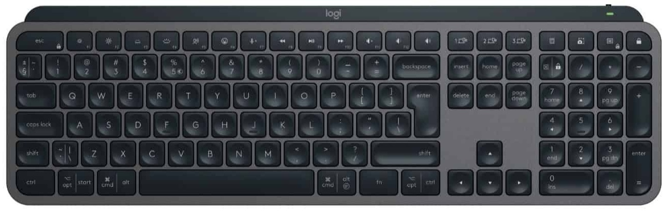 Tipkovnica Logitech MX Keys S, bežična, HR tipke, siva