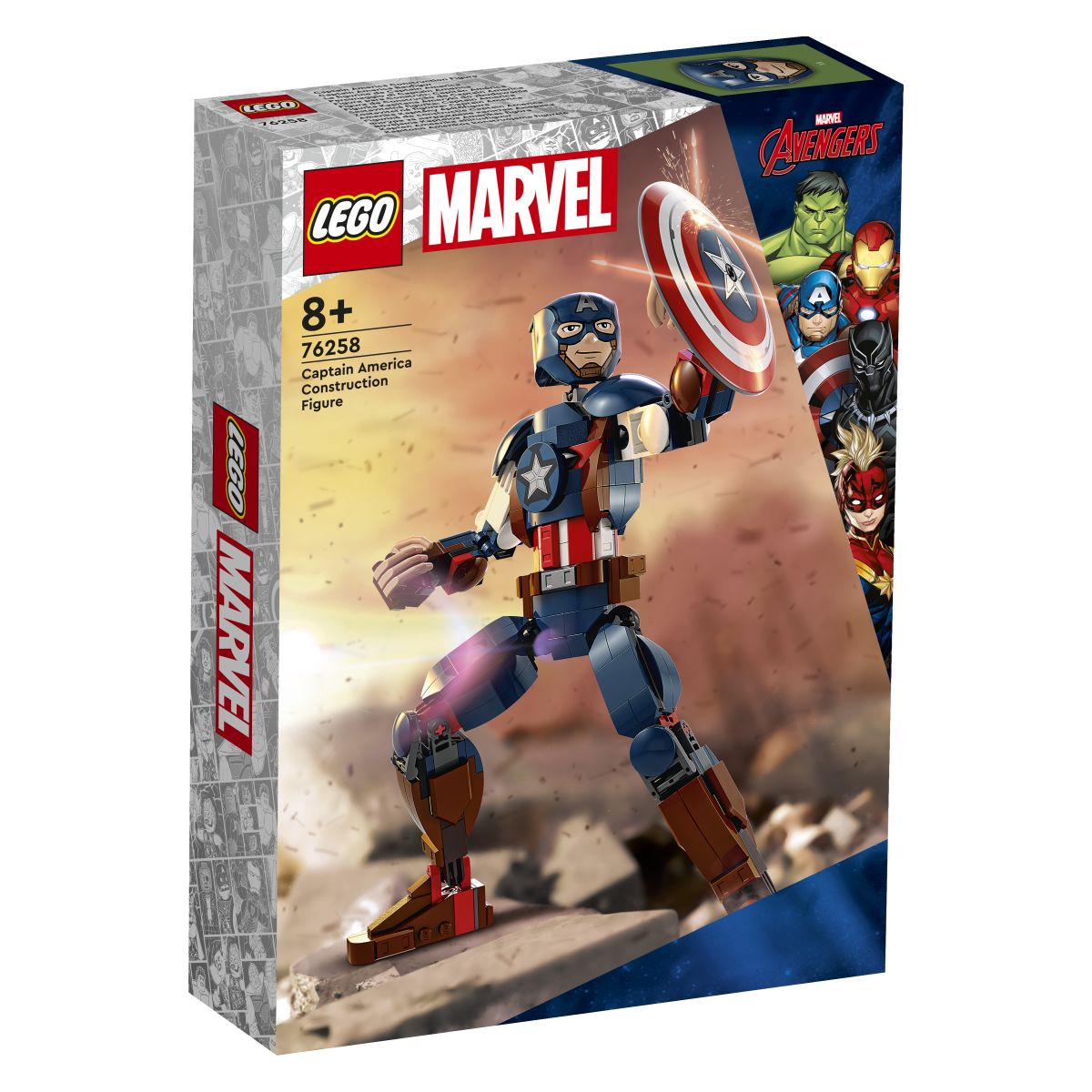 LEGO Super Heroes Figura Captaina Americe za slaganje 76258