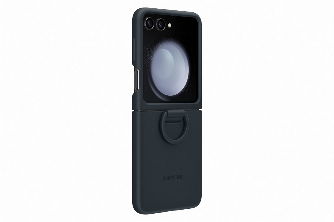 Silikonska maska s prstenom za Samsung Galaxy Galaxy Z Flip5 indigo EF-PF731TNEGWW