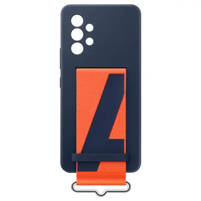 Silikonska maska s remenom za Samsung Galaxy A53 5G navy plava EF-GA536TNEGWW