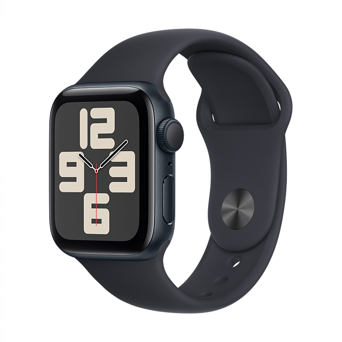 Apple Watch SE2 v2 GPS 40mm Midnight aluminium case with Midnight sport band - M/L