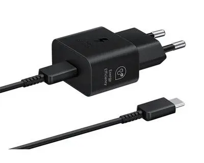 Punjač Samsung T2510 25W Fast Charge USB-C crni odvojivi kabel EP-T2510XBEGEU