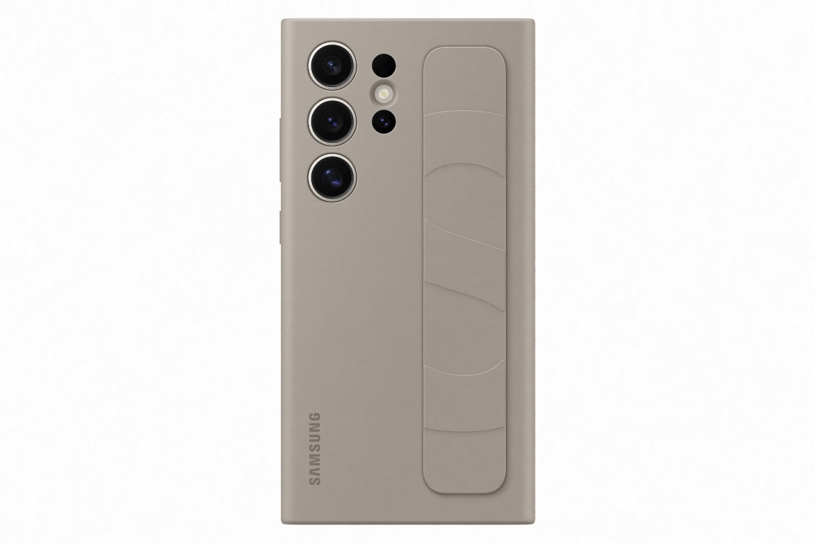 Silikonska maska s remenom za Samsung Galaxy Galaxy S24 Ultra bež EF-GS928CUEGWW