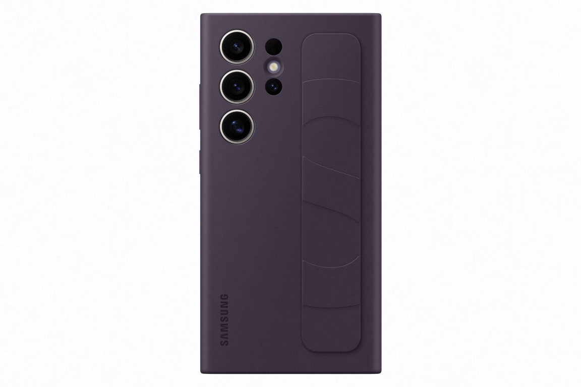 Silikonska maska s remenom za Samsung Galaxy Galaxy S24 Ultra tamno ljubičasta EF-GS928CEEGWW