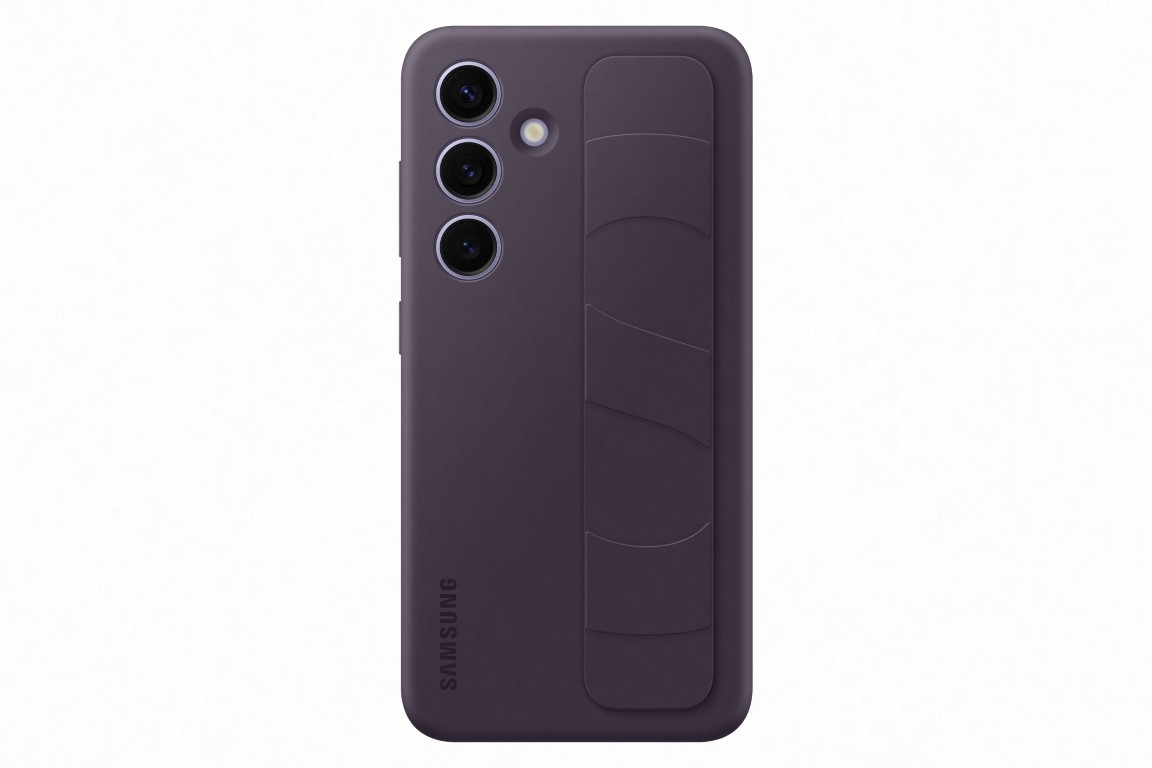 Silikonska maska s remenom za Samsung Galaxy Galaxy S24 tamno ljubičasta EF-GS921CEEGWW