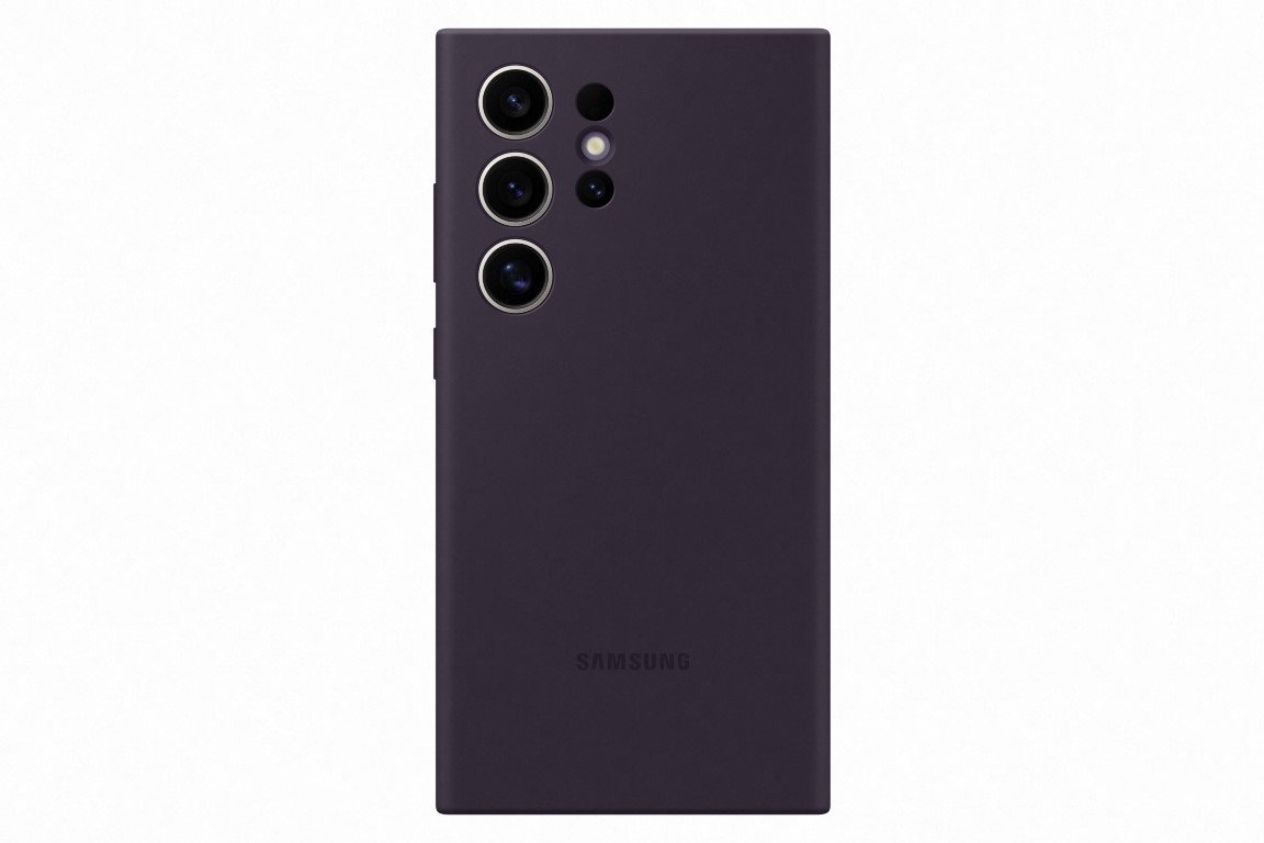 Silikonska maska za Samsung Galaxy S24 Ultra tamno ljubičasta EF-PS928TEEGWW