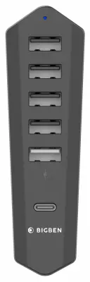 Bigben USB hub za PS5 Slim (4 x USB-a porta + 1 x USB-C port)