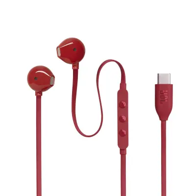 Slušalice JBL T305C USB-C crvene