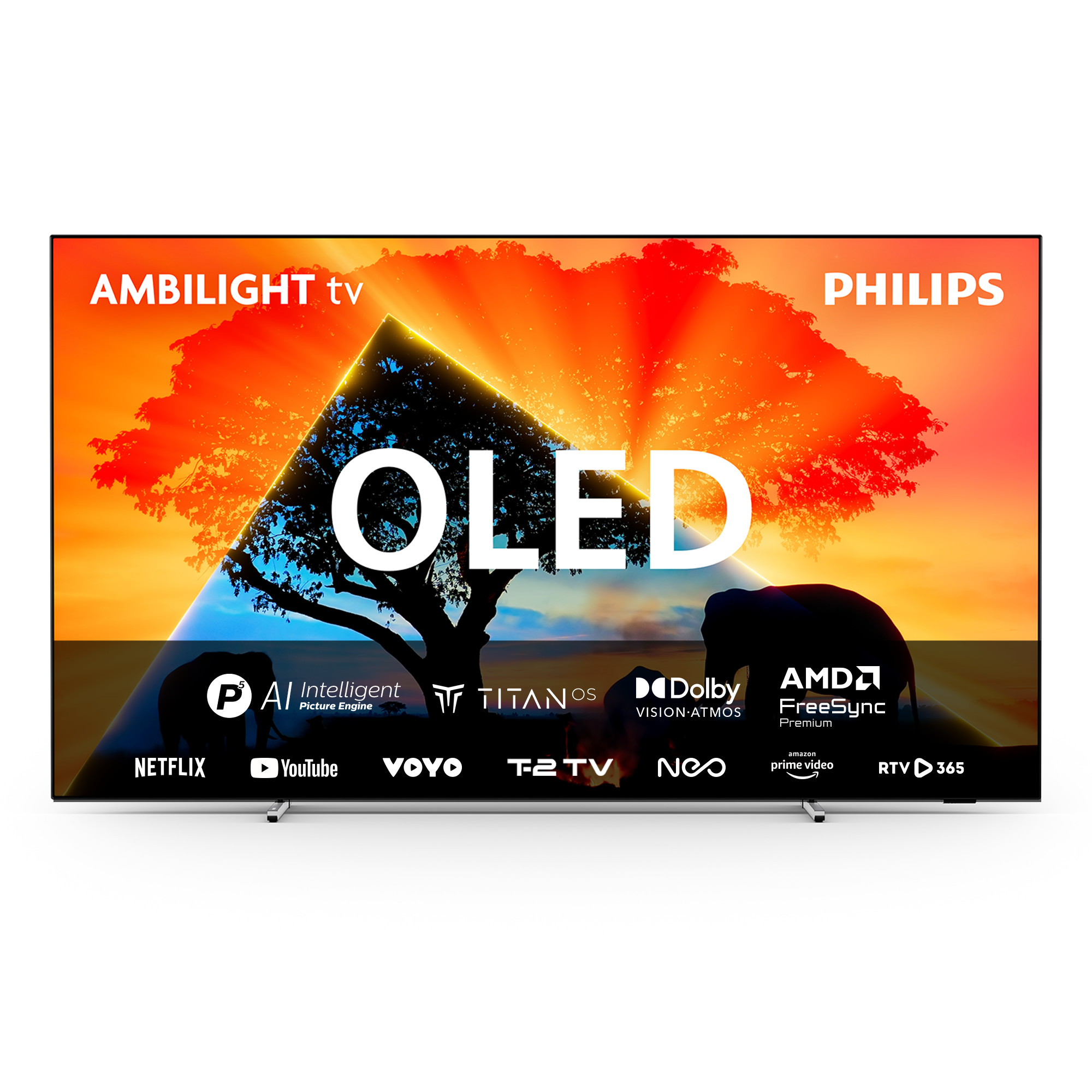 TV PHILIPS 65OLED769, 165.1cm (65"), OLED, UHD 4K 120Hz, Smart TV, Titan OS - Ambilight