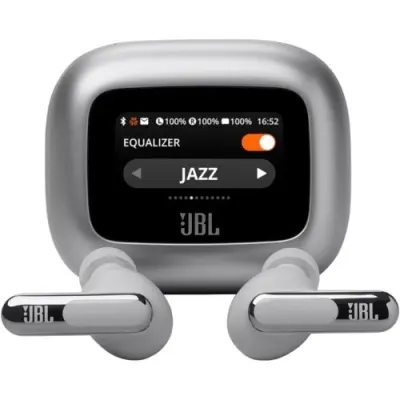 Slušalice bluetooth potpuno bežične JBL Live Beam 3 srebrna