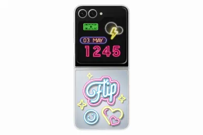 Silikonska maska za Samsung Galaxy Galaxy Z Flip6 prozirna EF-ZF741CTEGWW