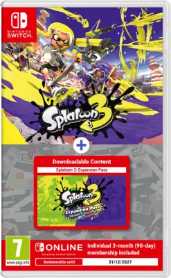 Splatoon 3 + Expansion Pass + 3M NSO Switch