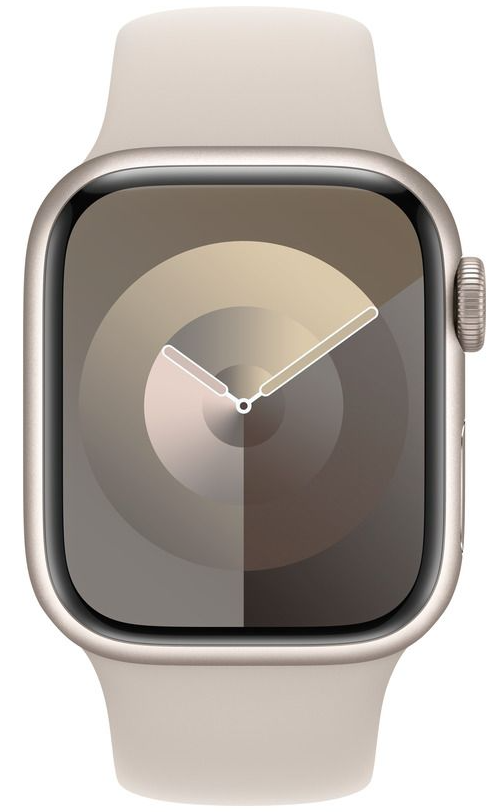 Apple Watch S9 GPS 41mm Starlight Alu Case w Starlight Sport Band - M/L