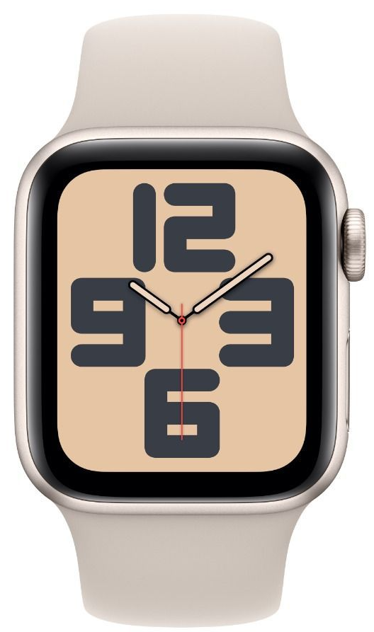 Apple Watch SE2 GPS 40mm Starlight Alu Case w Starlight Sport Band - S/M