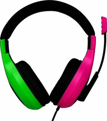 Bigben Stereo gaming slusalice 40mm speakers, 120cm kabel, 3.5mm jack zeleno/ljubičaste