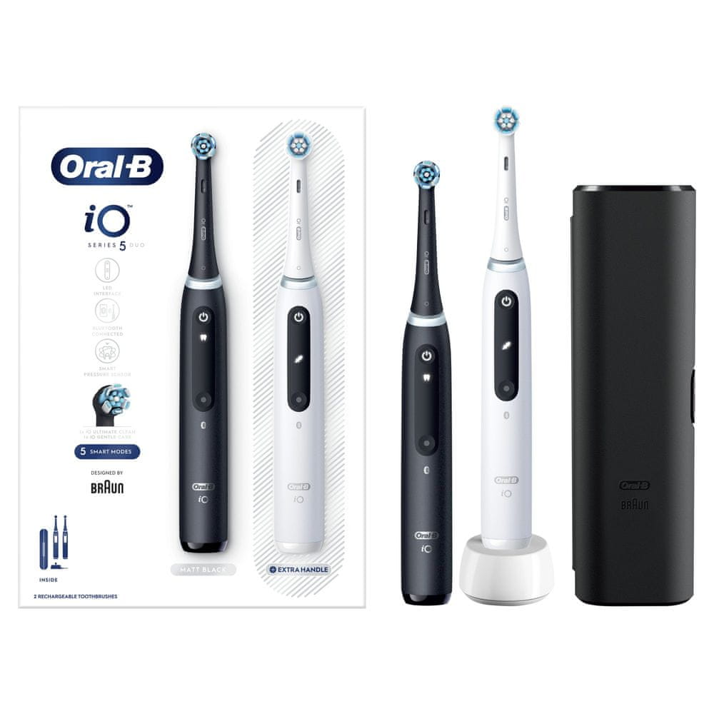 Četkica za zube OralB iO SERIES 5 Duo Pack (BLACK + WHITE)