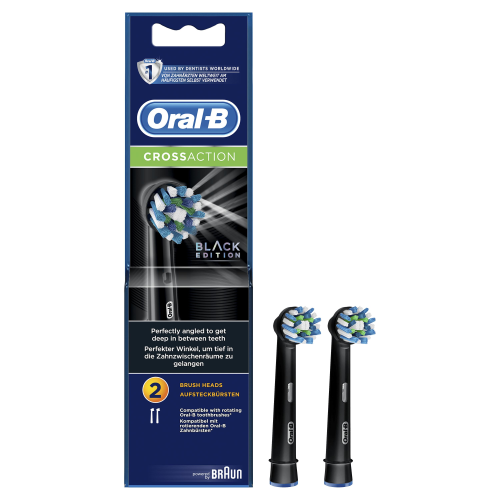 Četkica za zube OralB nastavak CROSS ACTION ALL BLACK -2 KOM