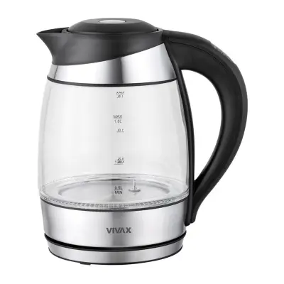 Kuhalo za vodu Vivax WH-180TC 1,8L, borosilikatno staklo