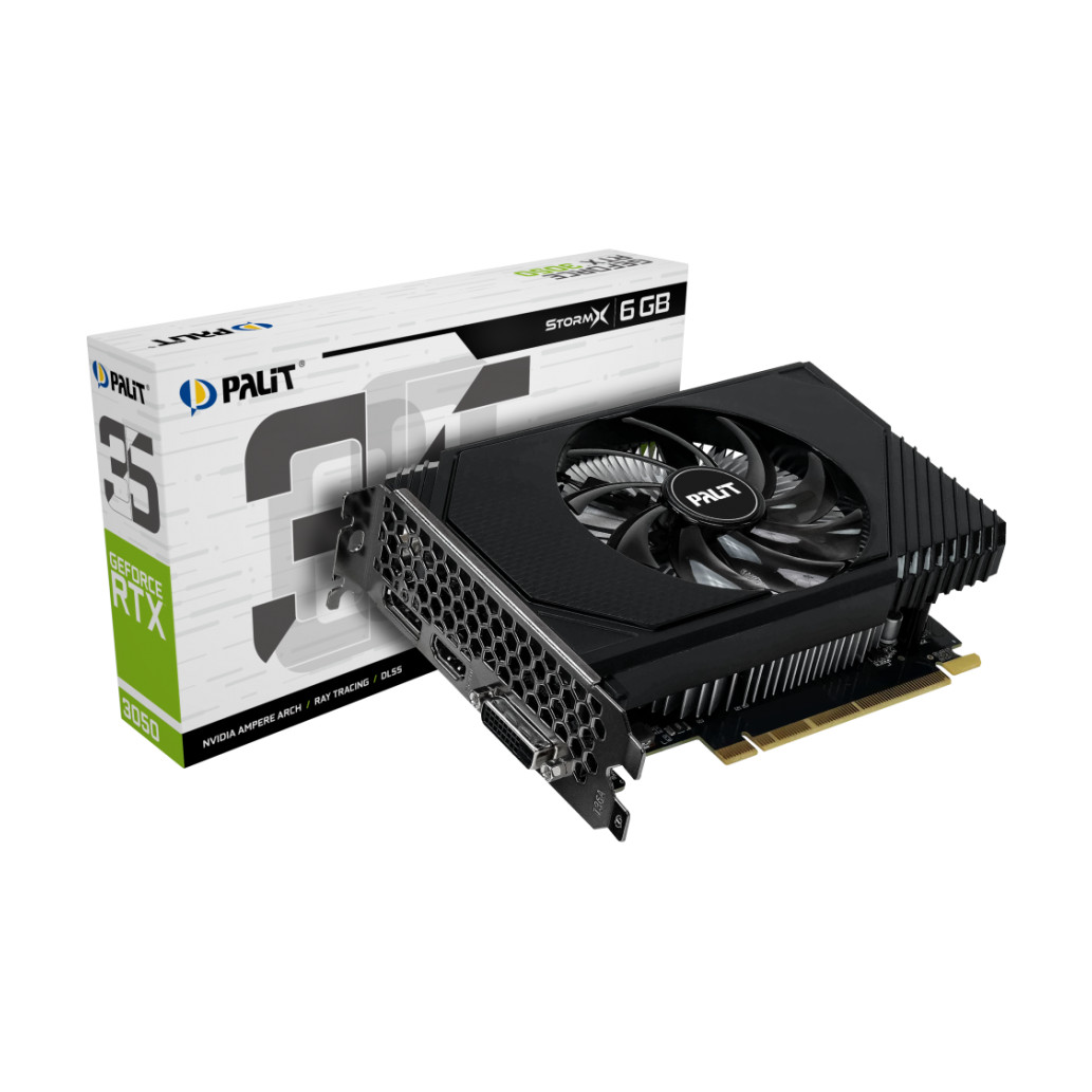 Palit GF RTX3050 StormX, 6GB GDDR6, DVI,HDMI,DP