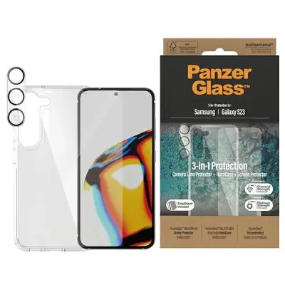 PanzerGlass Bundle Galaxy S23 3u1 - staklo, okvir za mobitel i kameru
