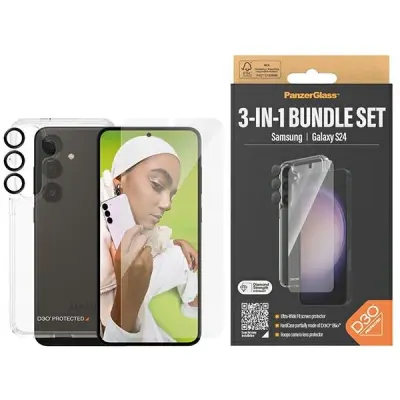 PanzerGlass Bundle Samsung S24 3u1 - Privacy staklo, okvir za mobitel i kameru