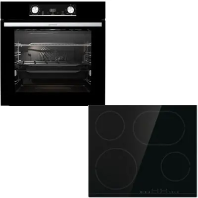 Pećnica ugradbena i staklokeramička ploča Gorenje BLACK STEAM SET