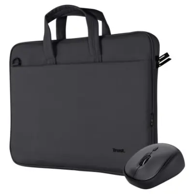 Torba za laptop i miš Trust Bologna, crna