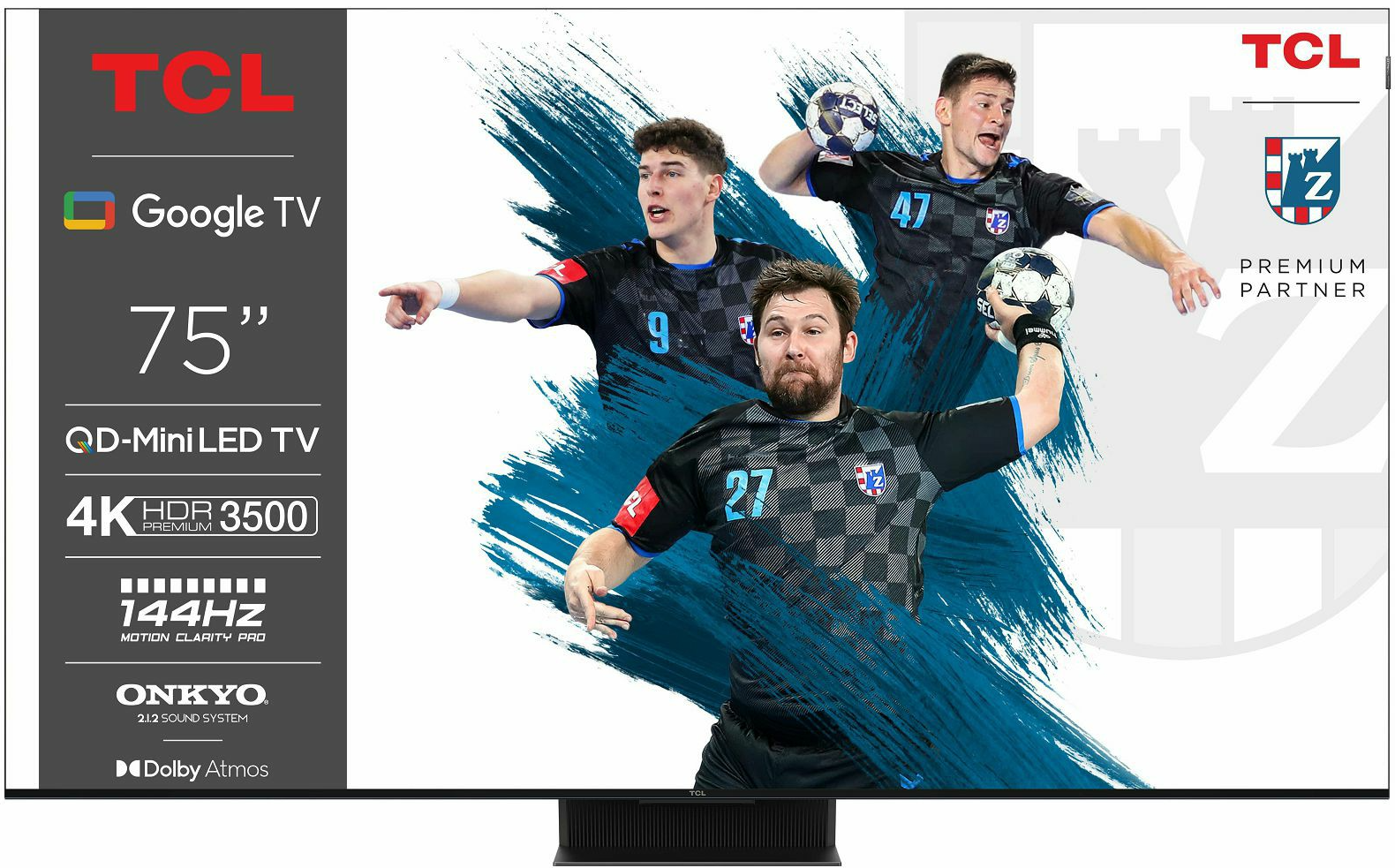 TV 75" MINI LED TCL 75C855, Google TV