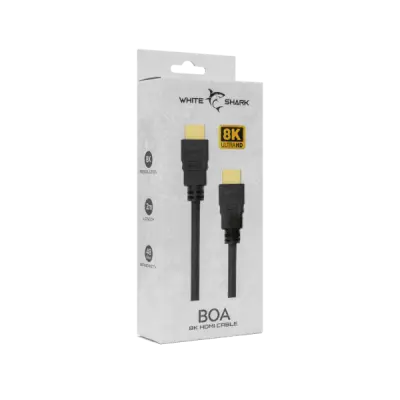 White Shark kabel BOA HDMI-HDMI 2.1 M/M 2M