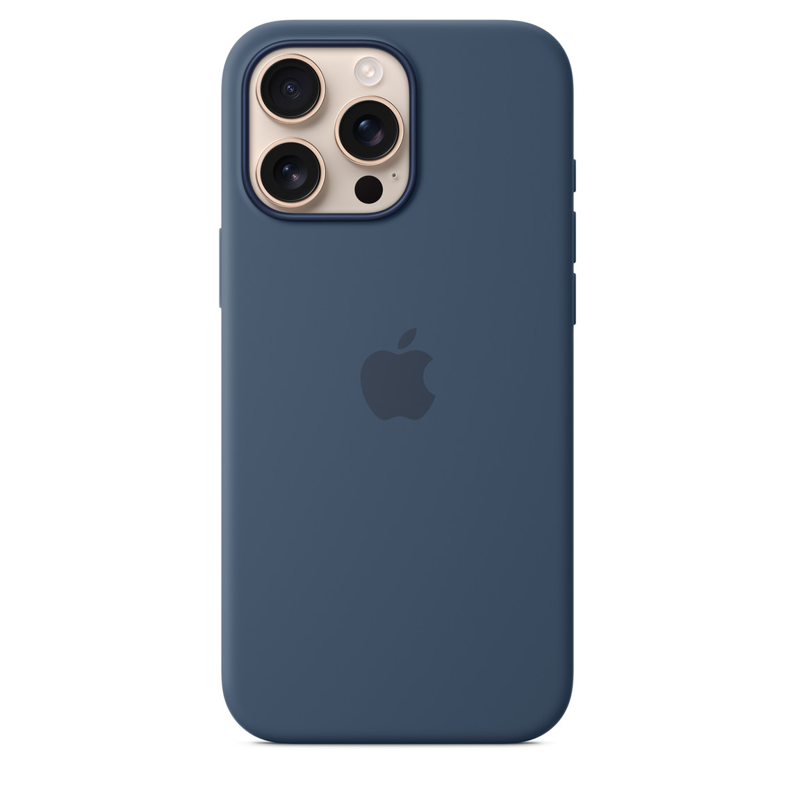 Apple iPhone 16 Pro Max silicone case with MagSafe Denim