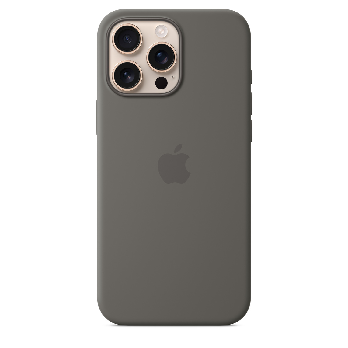 Apple iPhone 16 Pro Max silicone case with MagSafe Stone Gray