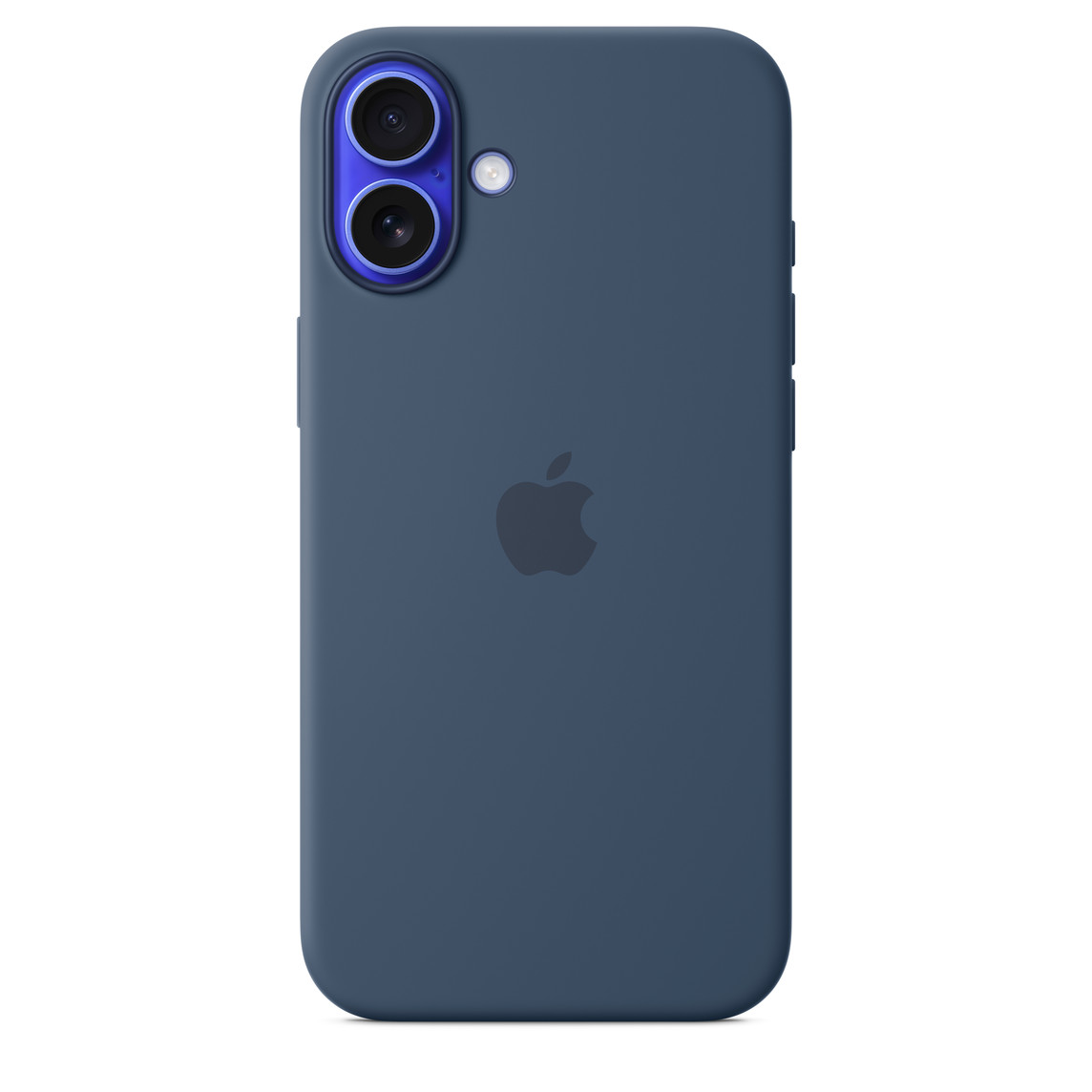 Apple iPhone 16 Plus silicone case with MagSafe Denim