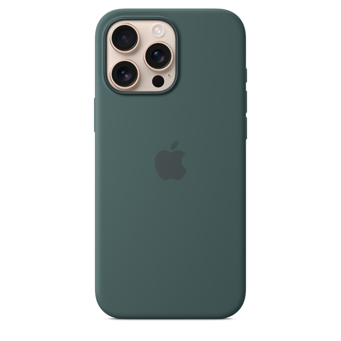 Apple iPhone 16 Pro Max silicone case with MagSafe Lake Green