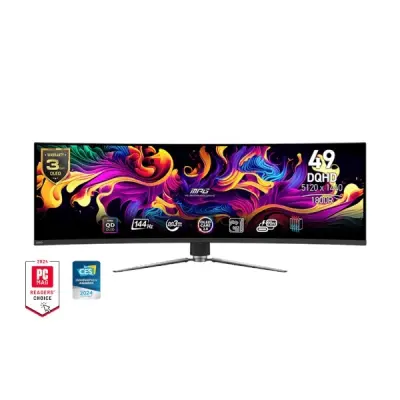 Monitor 49" MSI 491DQHD, DQHD, QD-OLED, 144Hz