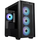 Kućište ASUS A21 PLUS TG ARGB BLACK4x 120mm ARGB fans, microATXMini-ITX,