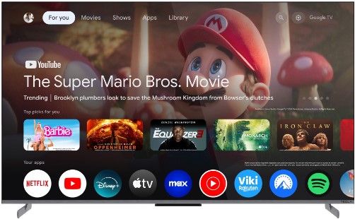 TV TESLA G65S949GUS, 165.1cm (65"), QLED, 4K UHD Smart TV, Google tv