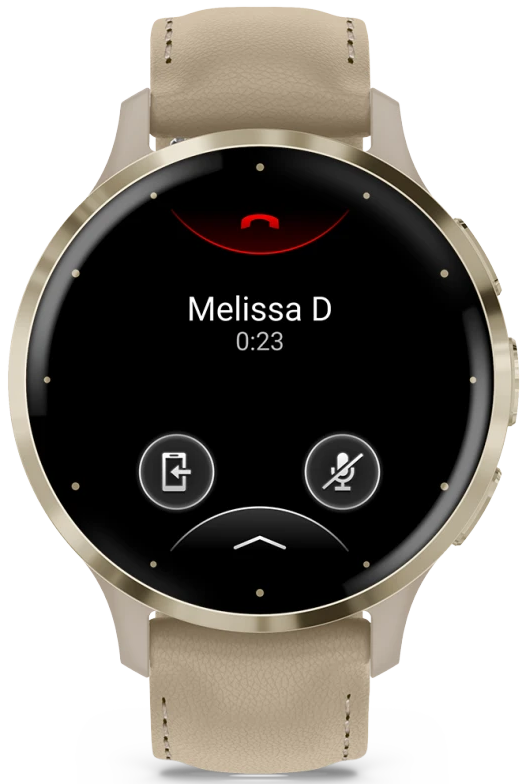 Pametni sat Garmin Venu 3S French Gray Soft Gold Leather