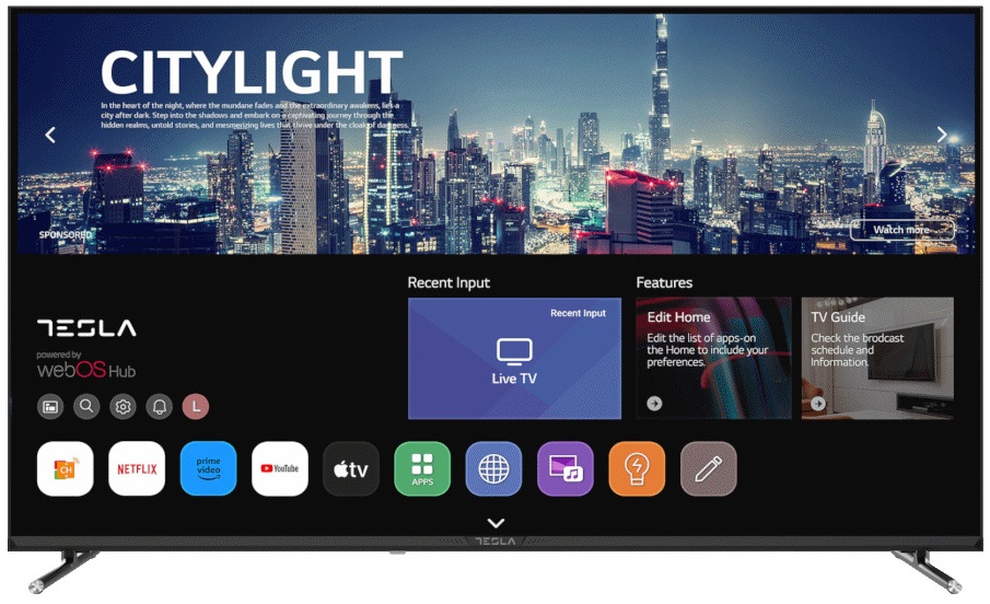 TV TESLA 50E645BUW, 127cm (50"), VA 10bit, 4K UHD Smart TV, webOS