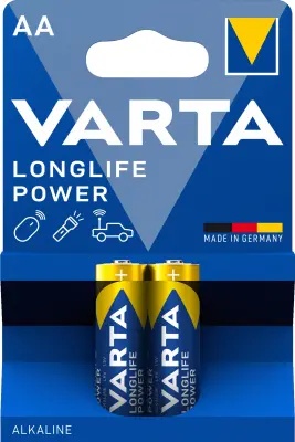 Baterije Varta Longlife Power LR06, AA, 1,5V 2/1