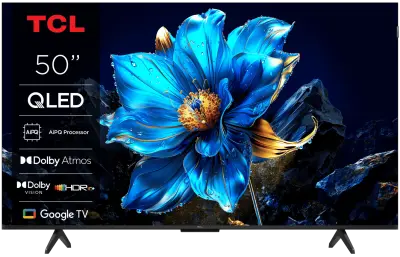 TV TCL 50P7K, 127cm (50"), QLED, 4K UHD SMART TV, GOOGLE TV
