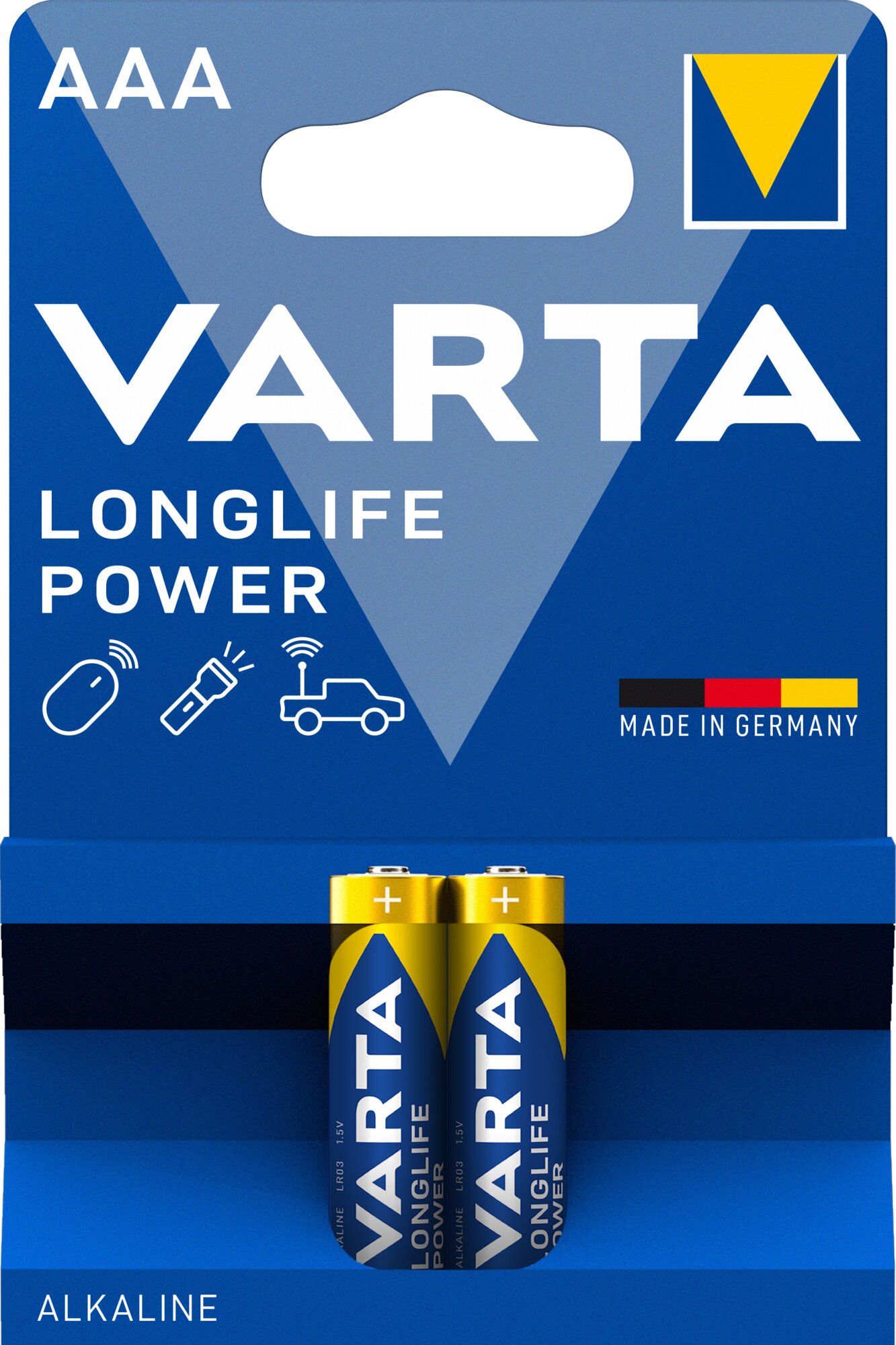 Baterije Varta Longlife Power LR03, AAA 1,5V 2/1