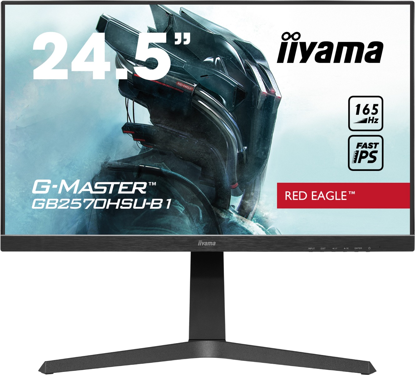 Monitor 25" IIYAMA G-MASTER Red Eagle, GB2570HSU, FHD, Fast IPS, 165Hz