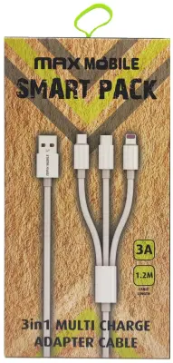 SMART PACK KABEL 3u1 TypeC/Micro USB/Lightning-USB