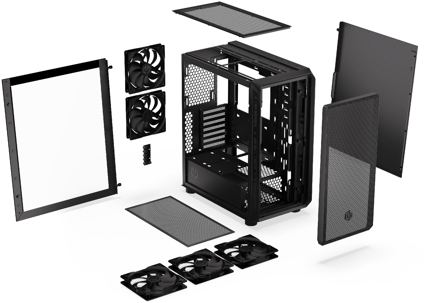 Kućište Endorfy Arx 500 Air ATX, MINI-ITX, MICROATX, 5x Stratus 140 PWM fans