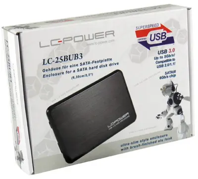 LC-Power LC-25BUB3 Enclosure2.5" USB 3.0,ultra slim